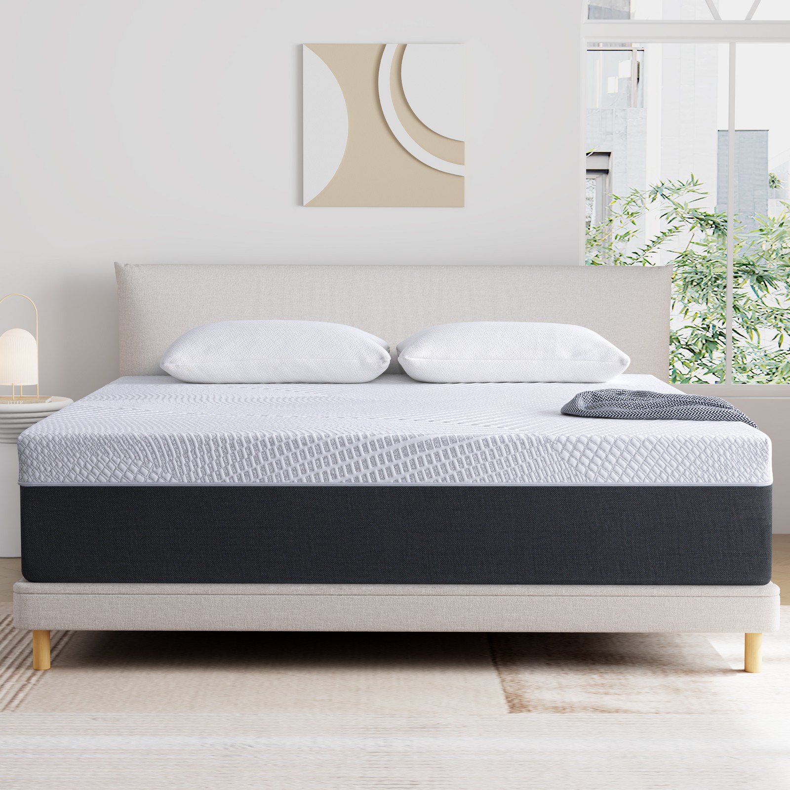 8/10/12 Inch Twin Full Queen King Szie No-Noise Mattres,Gel Memory Foam Mattress