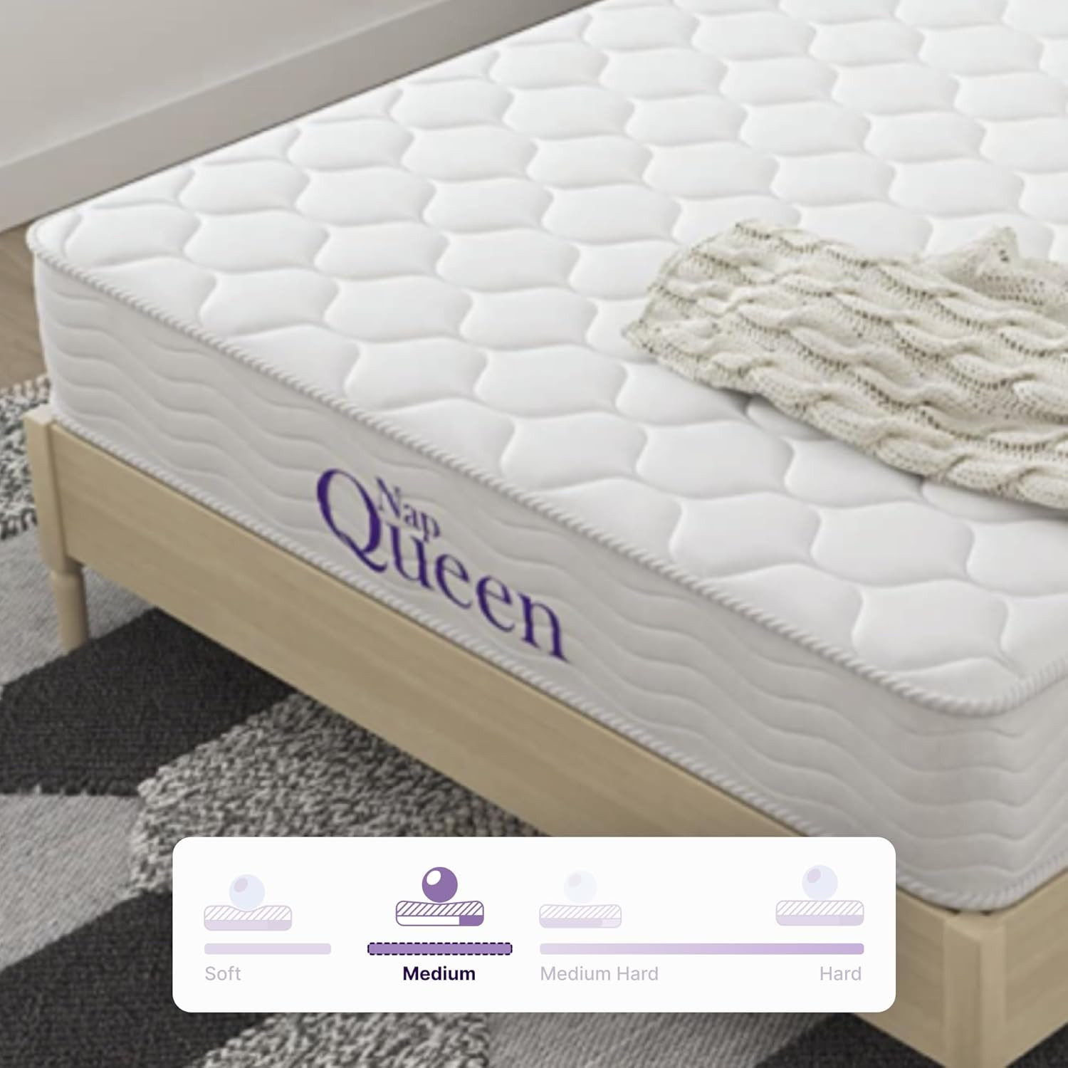 8″ Elsa Twin Mattress – Innerspring & Foam, CertiPUR-US, Fiberglass Free