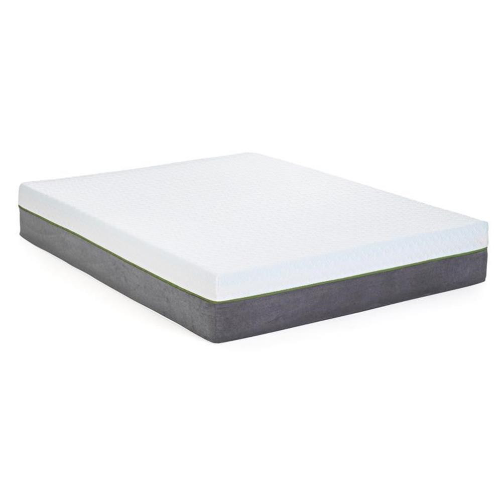 Pemberly Row 12″ Copper King Premium Memory Foam Mattress in White