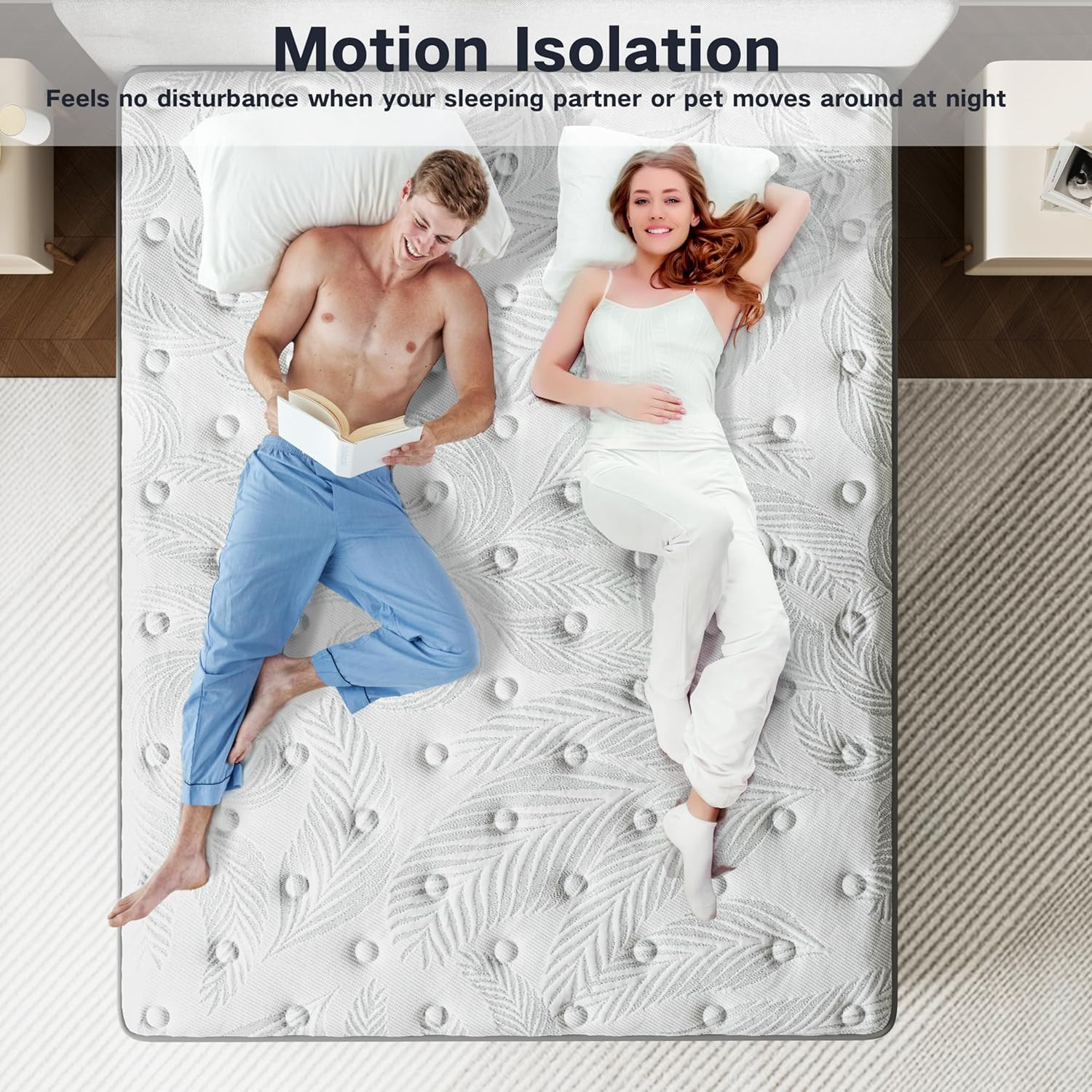 12″ Twin Hybrid Mattress in a Box – CertiPUR-US, 100 Night Trial