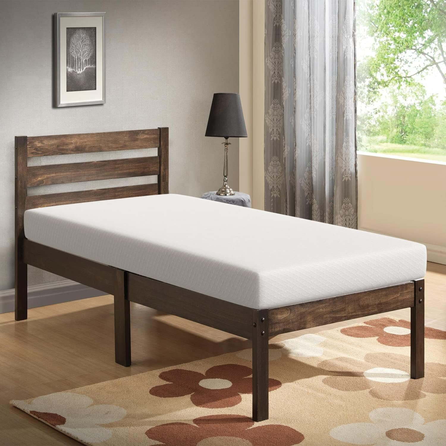 6 inch Memory Gel Memory Foam Mattress Twin Size Cool Medium Firm Sleep