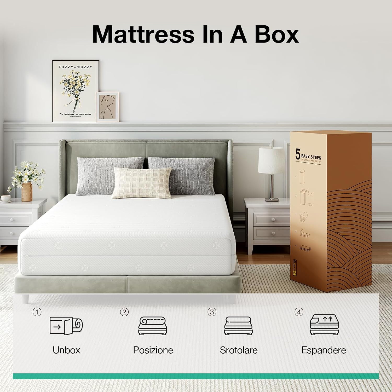 12″ Queen Mattress – Comfort Foam, Cooling & Breathable Design