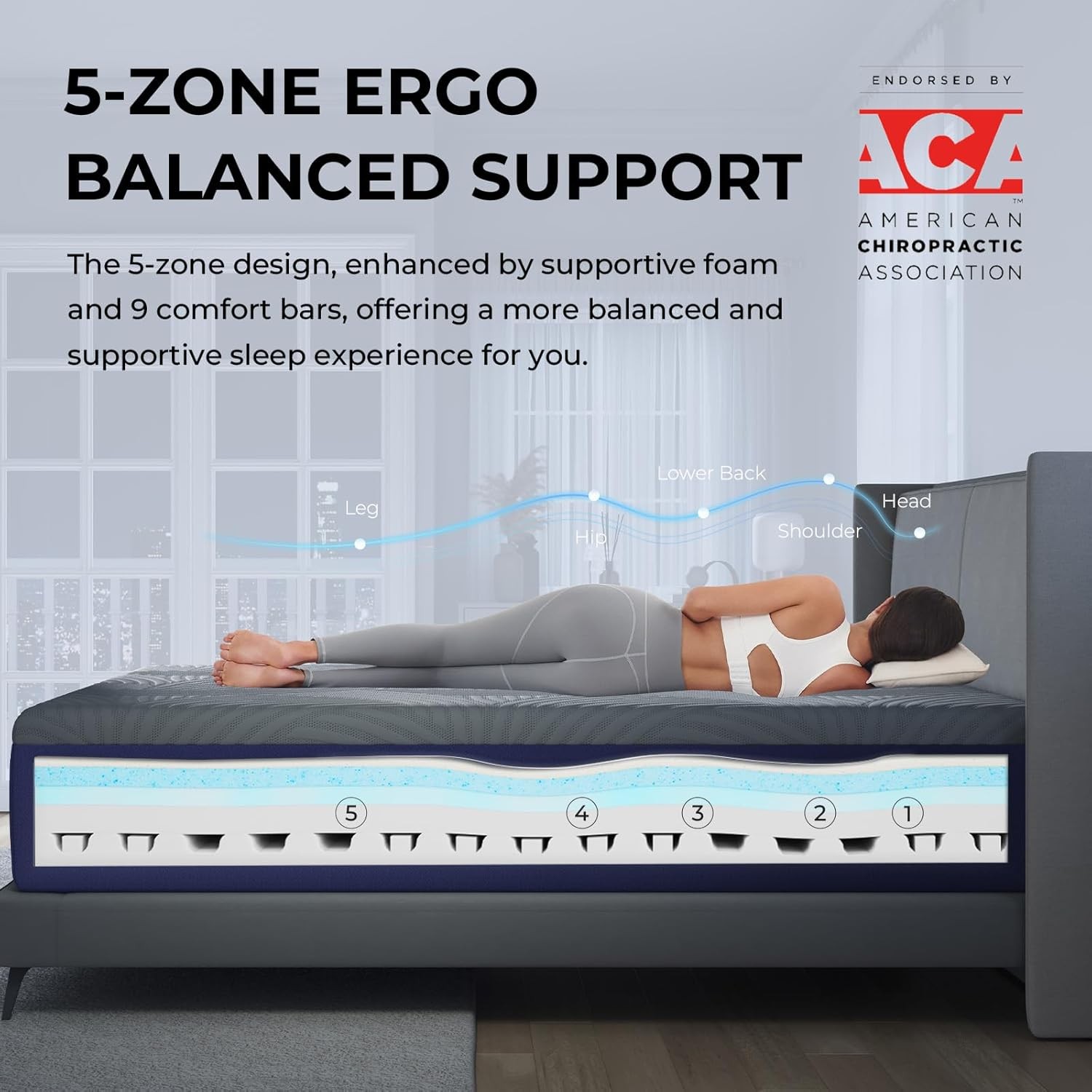 CoolNest Mattress, Cooling Memory Foam Mattress for Cool Night