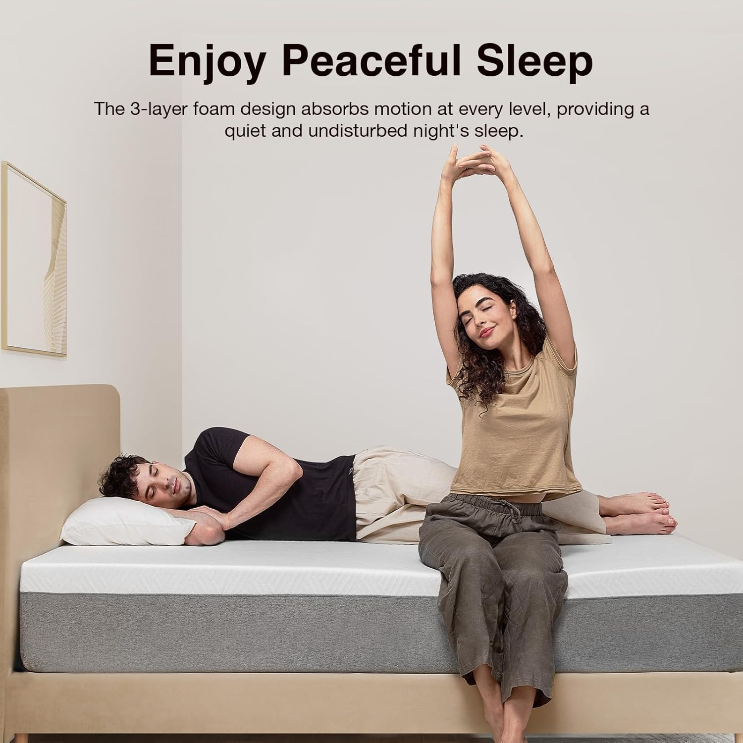 10 Inch Gel Queen Memory Foam Mattress, Mattress Queen Size in a Box for Cool Ni