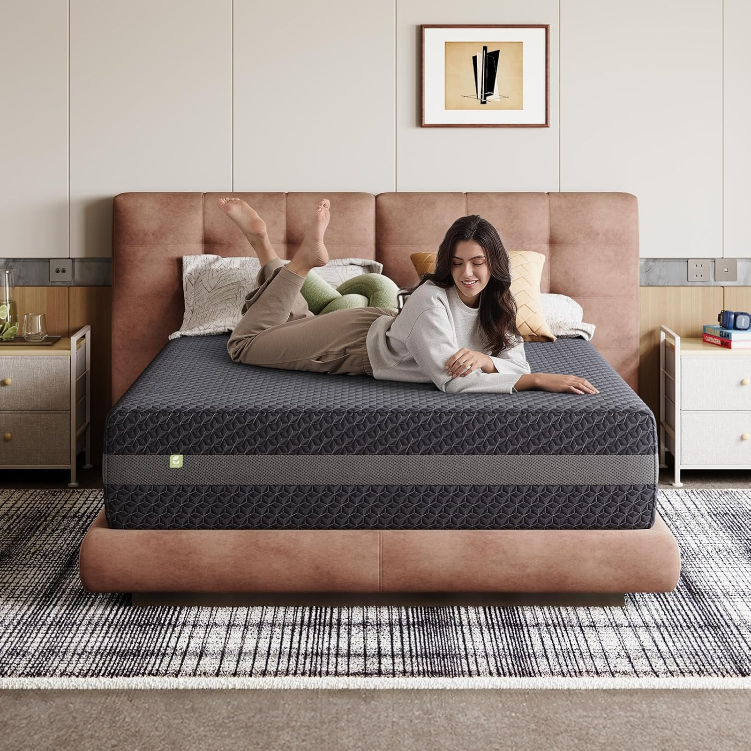 12″ Queen Gel Memory Foam Mattress for Comfort & Spinal Support