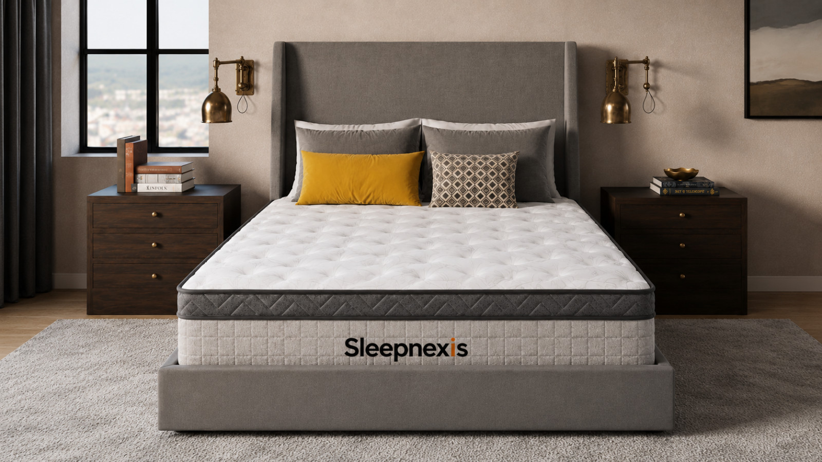 SleepNexis Premium Hybrid Bed Cooling Comfort Pocket Coil Support Mattress