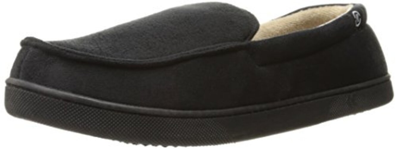 Men’s Moccasin Gel Infused Memory Foam 11 Black