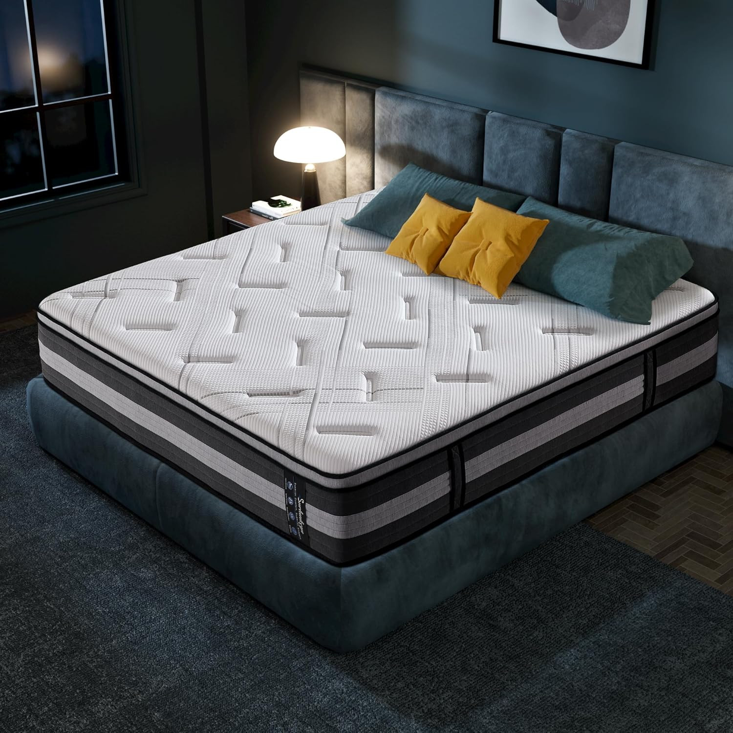 California King 14″ Hybrid Mattress – Medium Firm, 120-Night Trial, CertiPUR-US