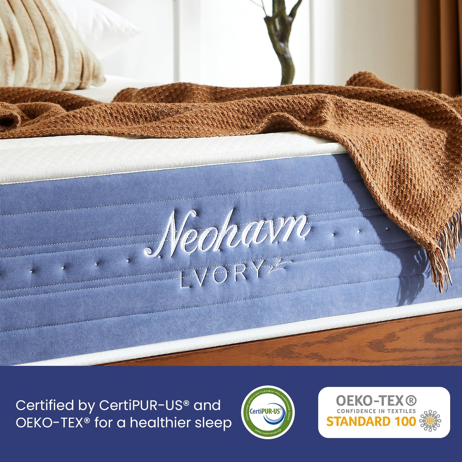 Twin Mattress, 12 Inch Cooling Memory Foam Hybrid Mattress for Cool Night Sle…