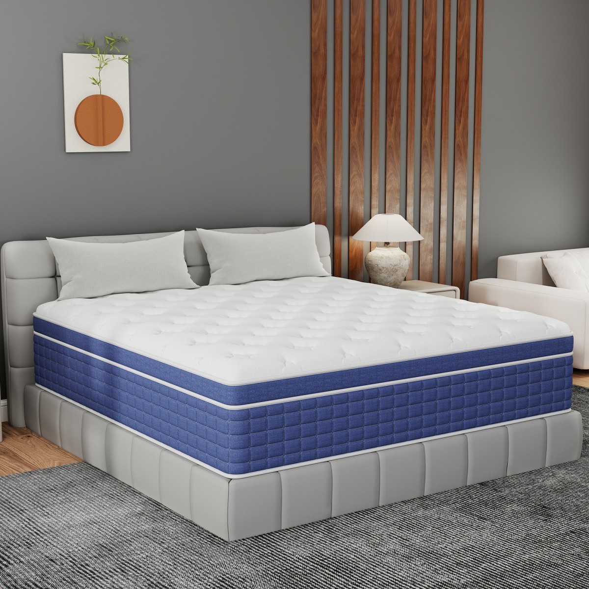 12″ 14″ Mattress in a Box Twin Full Queen King Hybrid Spring Gel Memory Foam