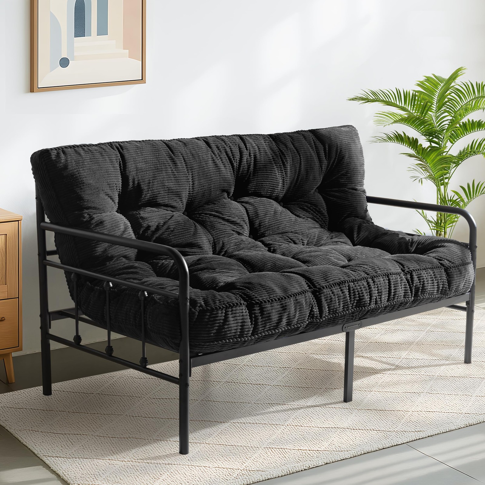 Colchon Futon De Tamano Completo Con Relleno De Espuma Y Diseno De Lujo