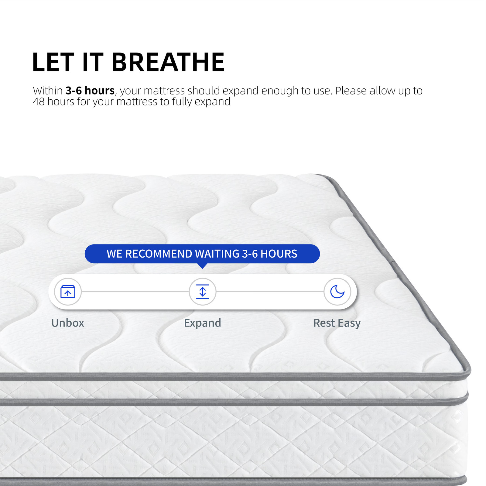 Full Size Mattress,12 Inch Hybrid Mattress in a Box Pocket Spring Memory Foam