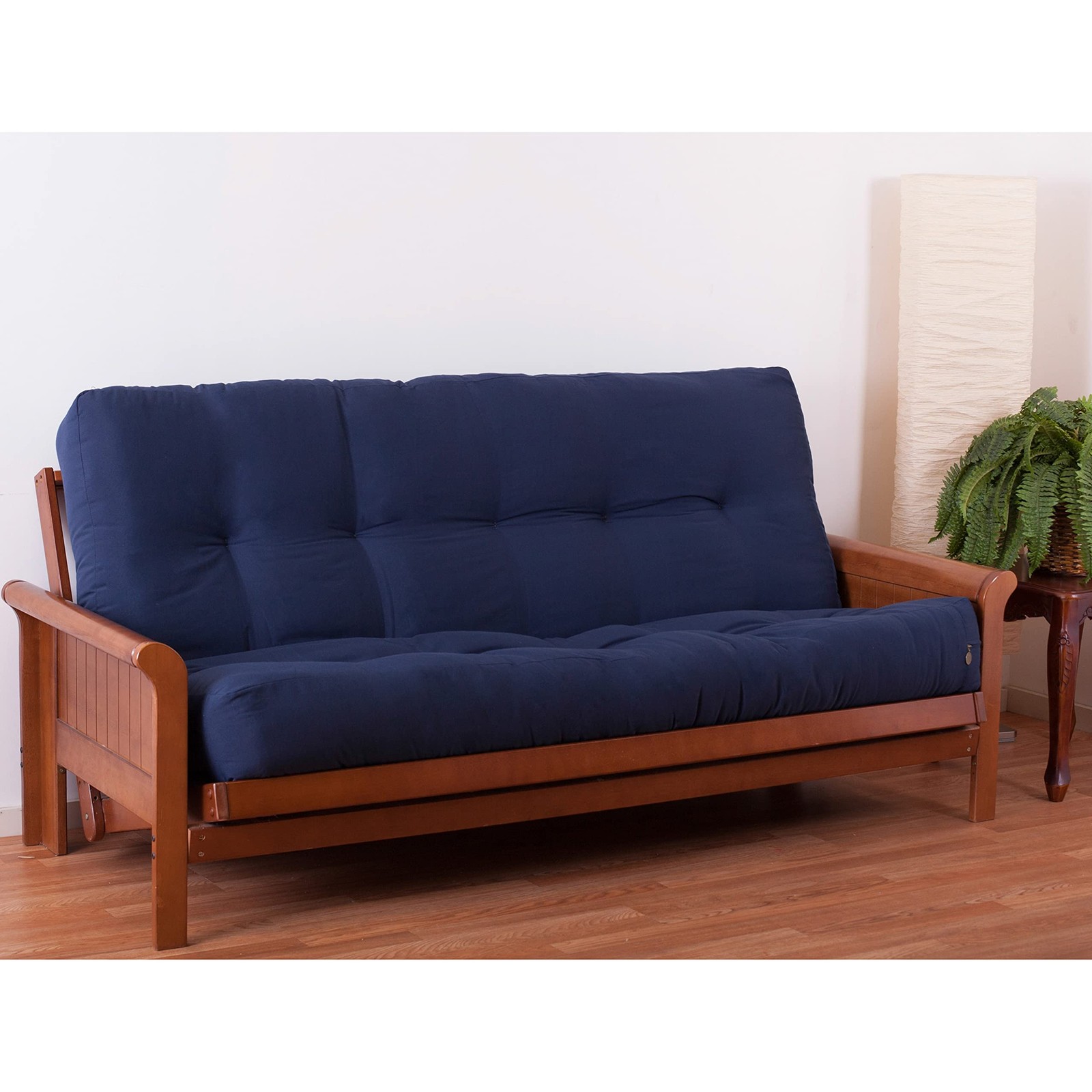 Blazing Needles Renewal 10 In Twill Full size Futon Mattress Navy