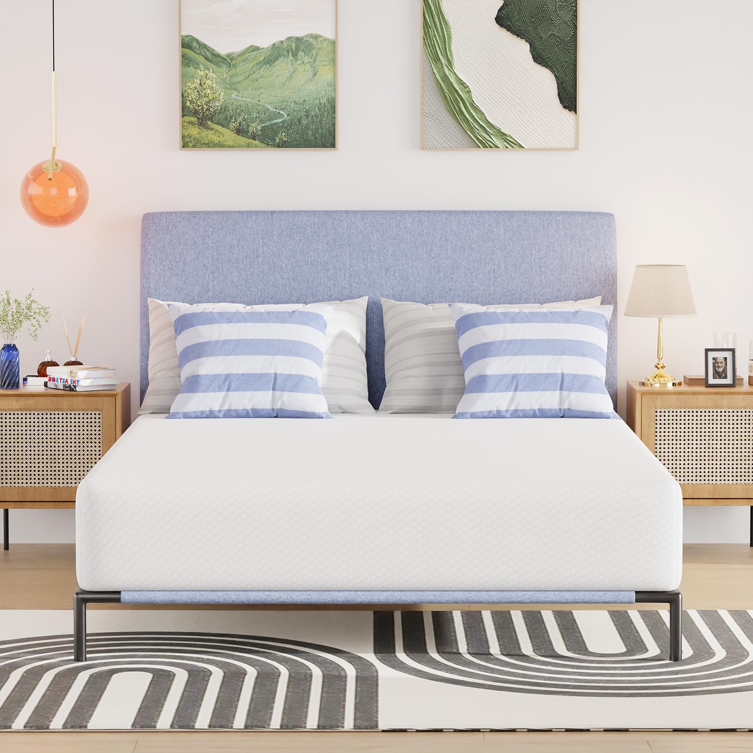 FDW | 10 Inch Full Mattress | Medium Firm | Gel Memory Foam Mattress | White …