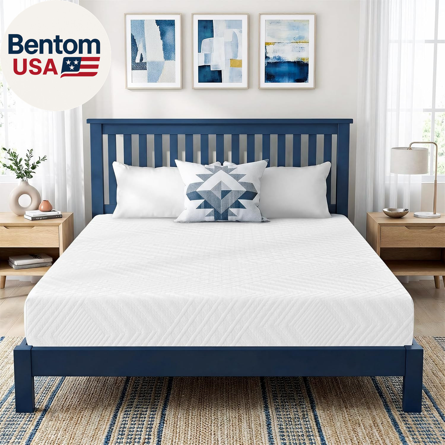 6 Inch Twin Mattress for Kids, Memory Foam Mattress in a Box with Cooling Gel, M