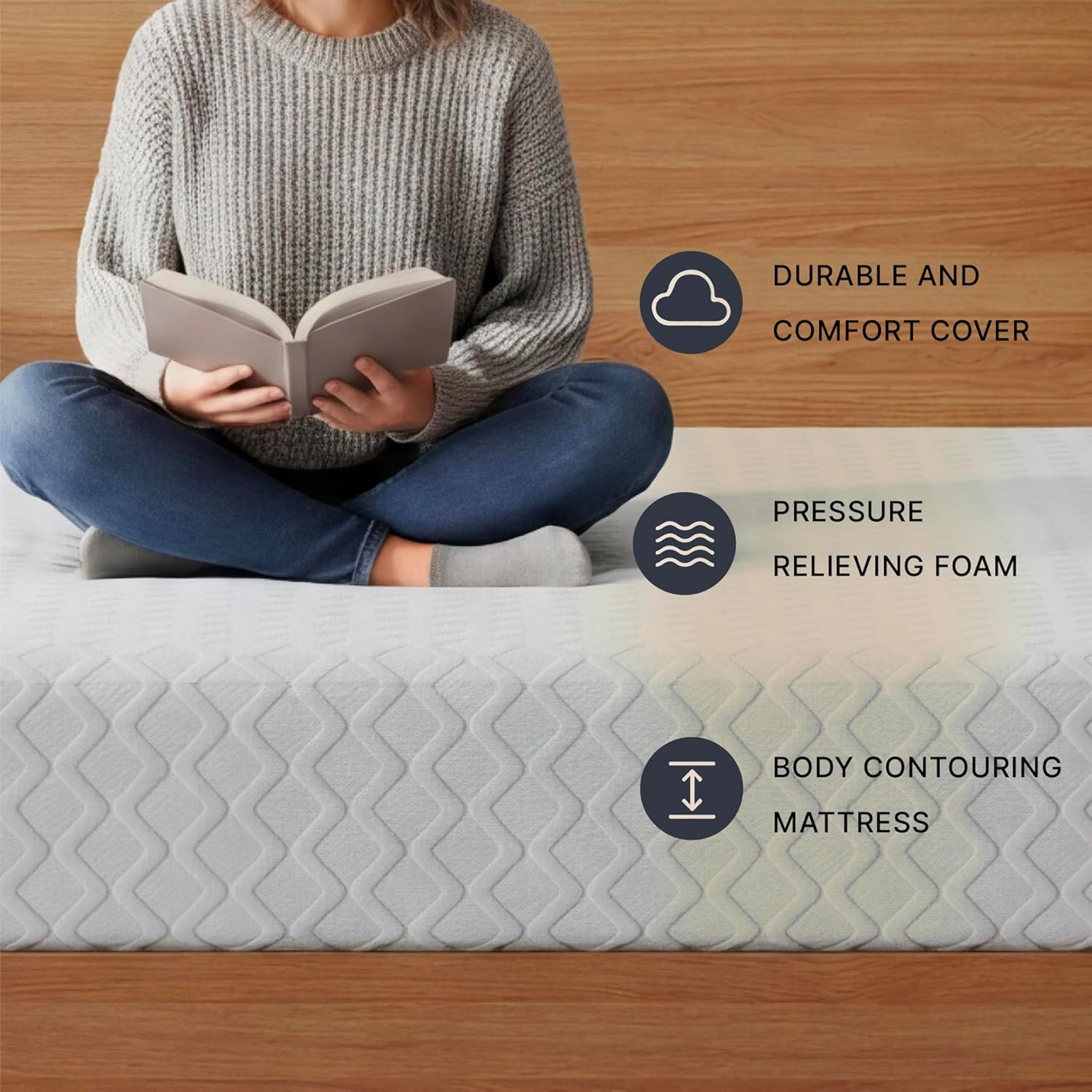 Signature Design by Ashley Queen Size Chime 10 Inch Medium Firm Memory Foam Matt