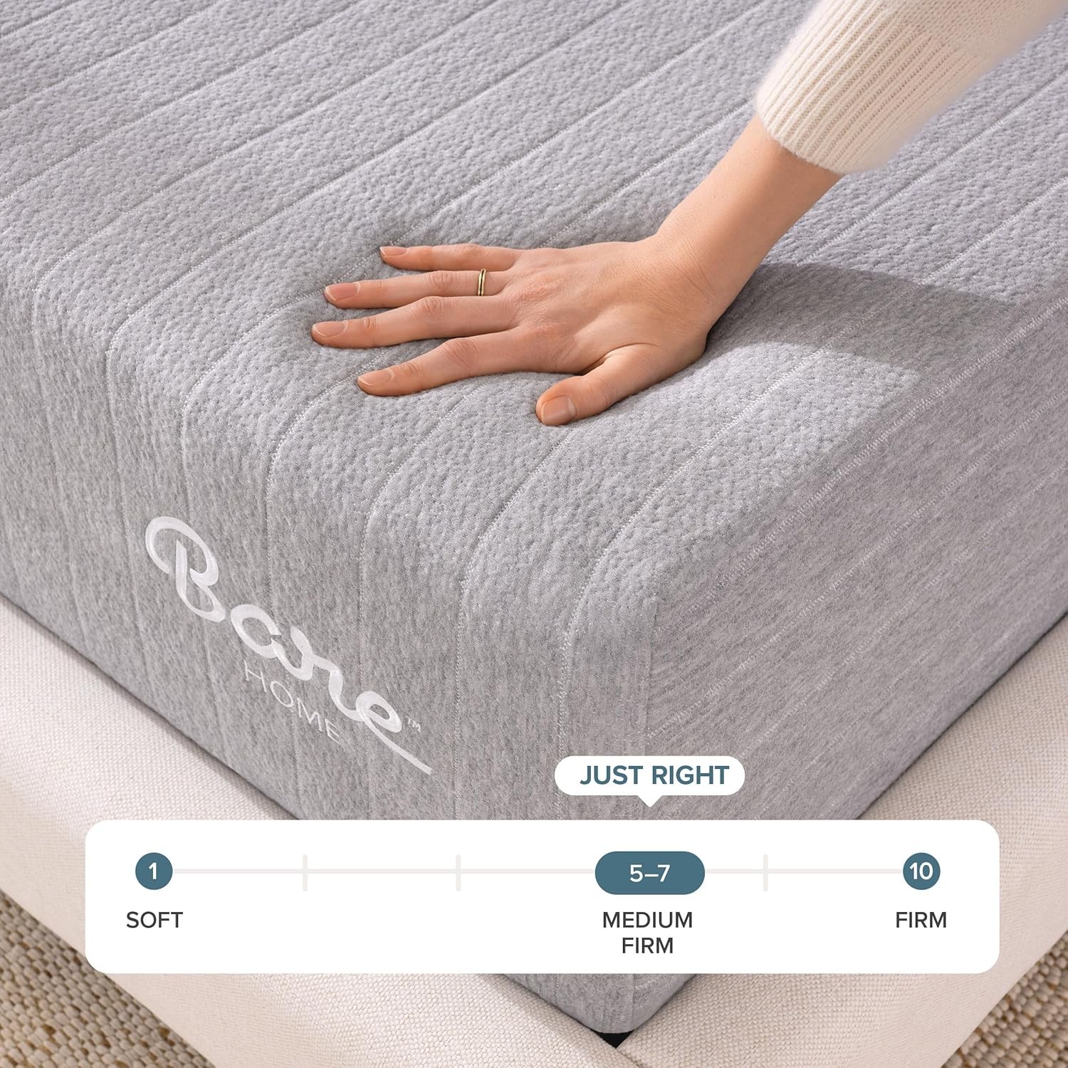Twin XL Mattress – Medium Firm – Extra Thick Visco Elastic Memory Foam