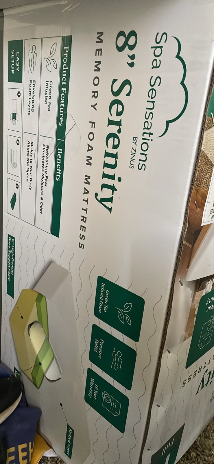 Spa Sensations 6 inch Memory Foam Mattress – M-FMS-060F