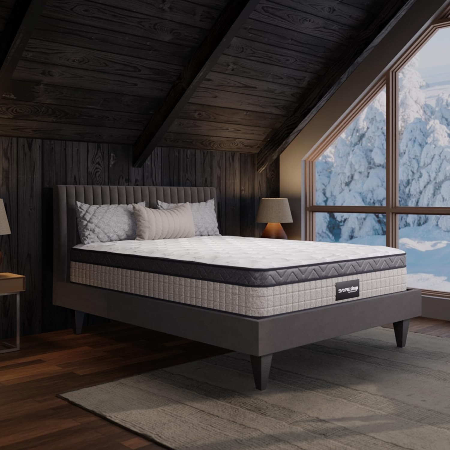Hybrid Mattress – 10″ or 12″, Firm or Medium Firm, Bed in a Box, All Sizes