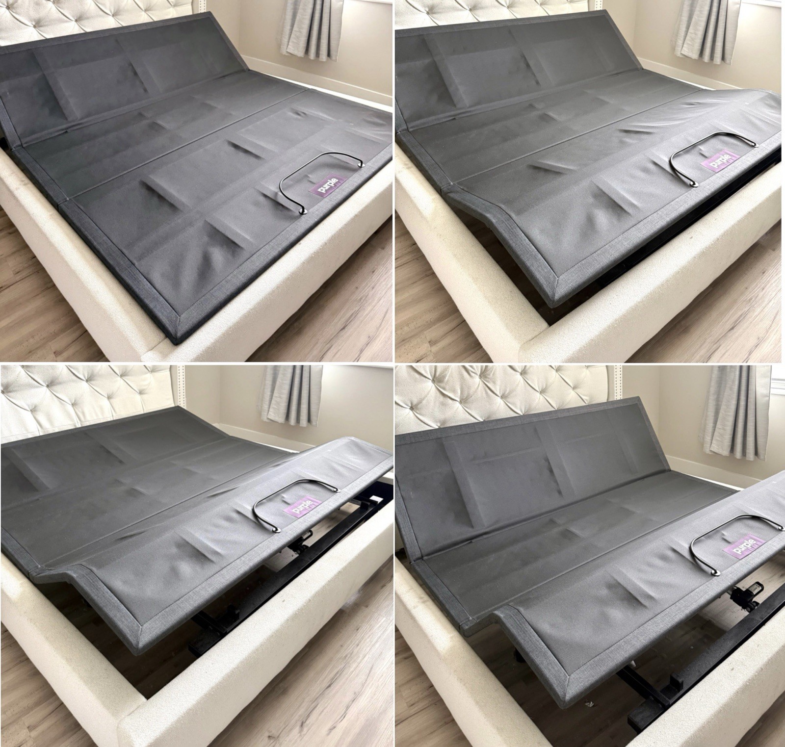 Purple RestorePremier Firm KING Mattress w Purple Adjustable Base Remote