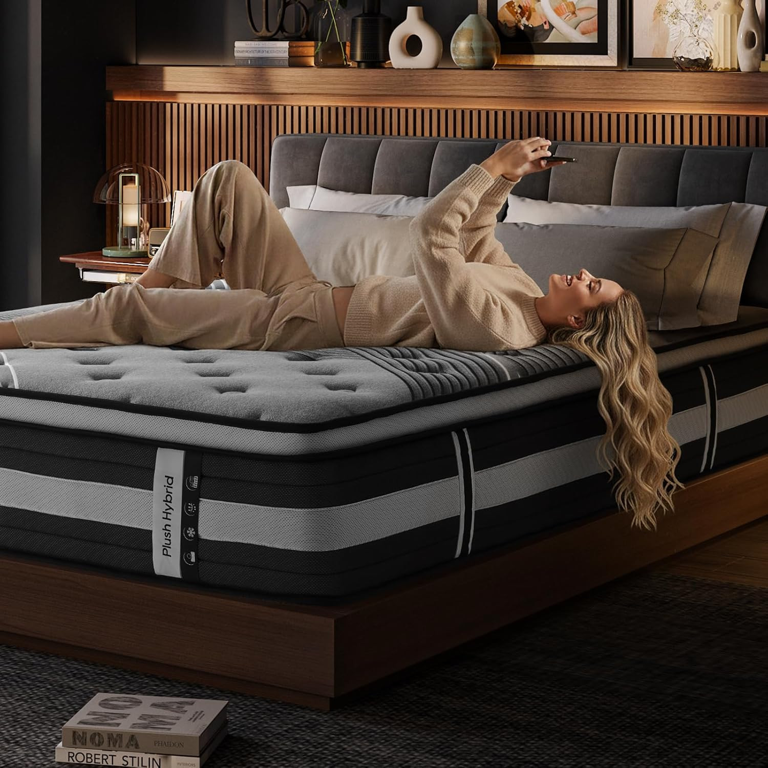 Twin 12″ Hybrid Mattress – Medium-Firm Gel Foam, Pressure Relief, 110-Night Tria