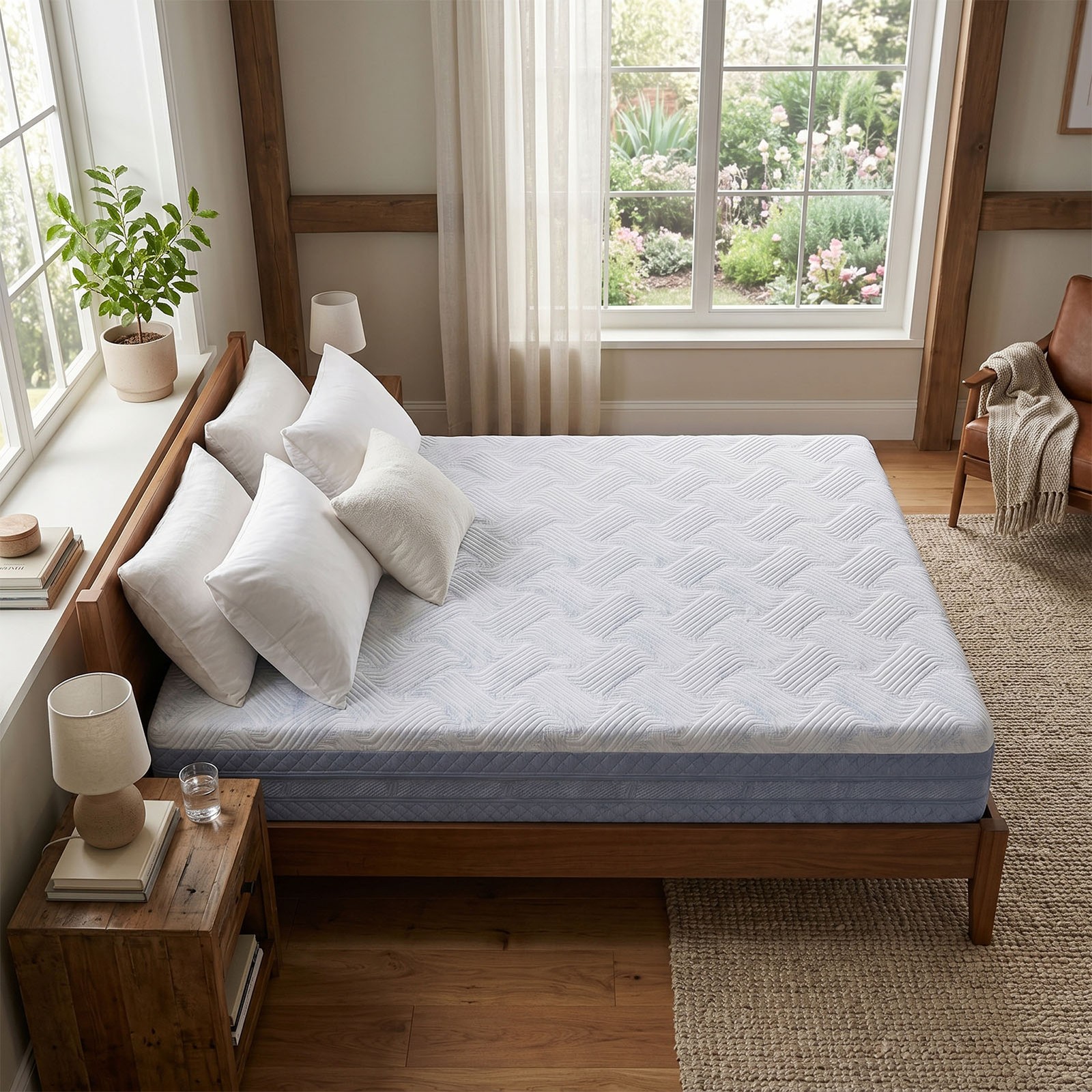 10 Inch Queen Size Mattress for Back Pain Relief, CertiPUR US Certified Foams