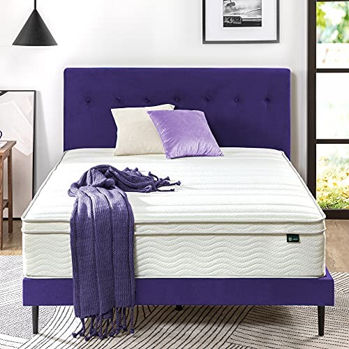 ZINUS 12″ Foam & Spring Mattress, Full, CertiPUR-US, No Assembly Required, White
