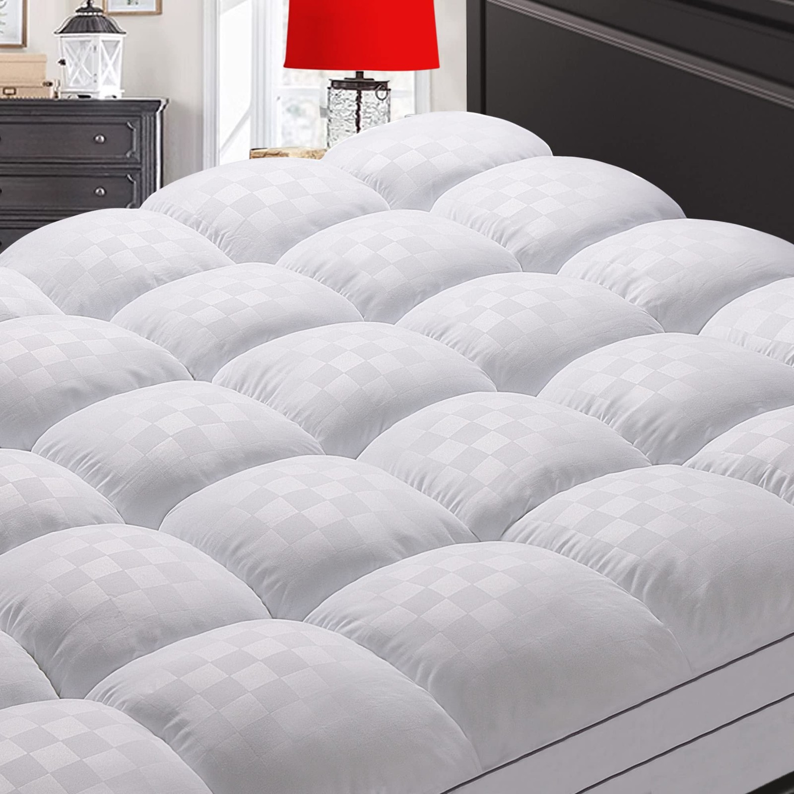 Mattress Topper King,Extra Thick Mattress Pad Cover for Back Pain,Cooling Mat…