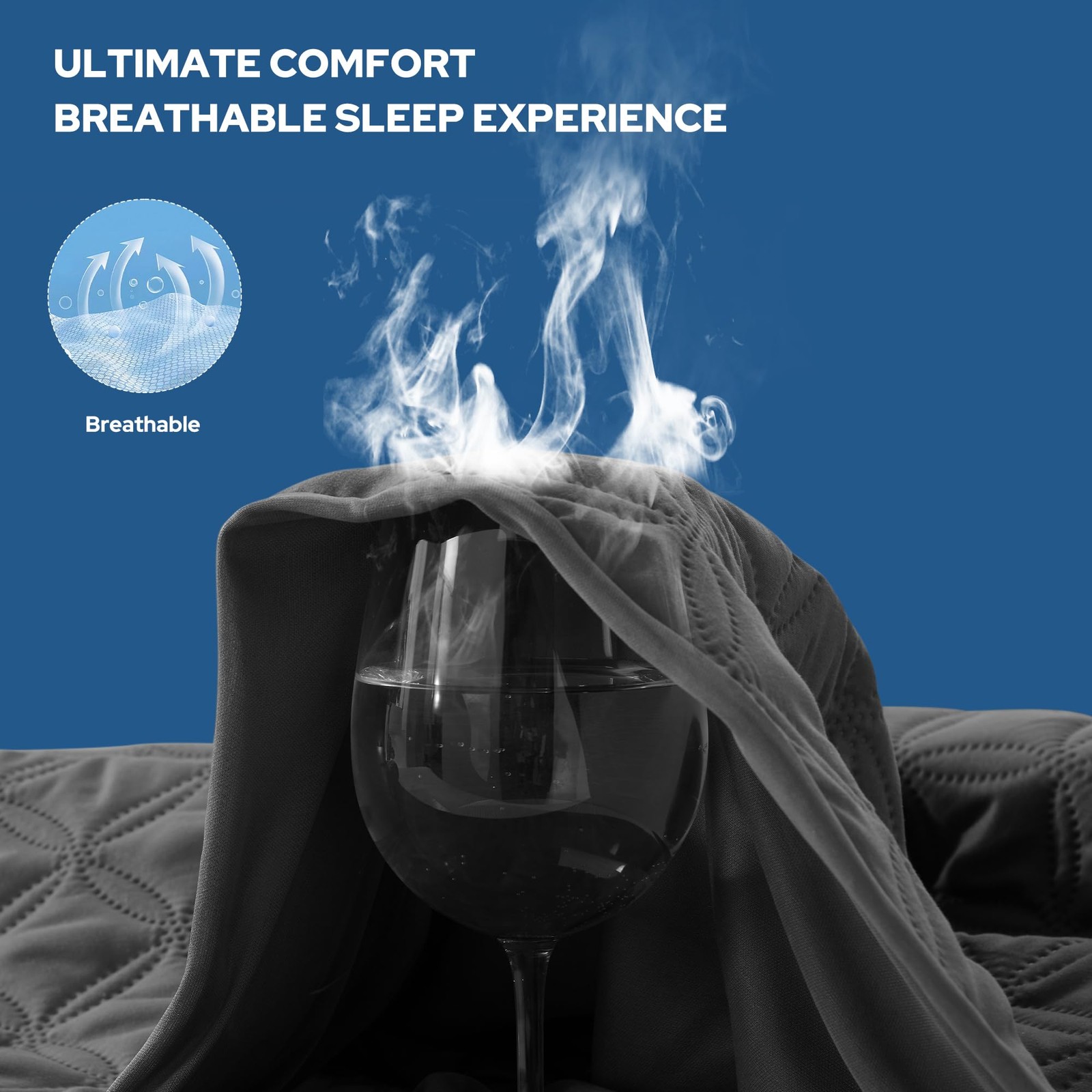 BEDLORE Waterproof Mattress Protector, Noiseless Queen Size Queen, Gray