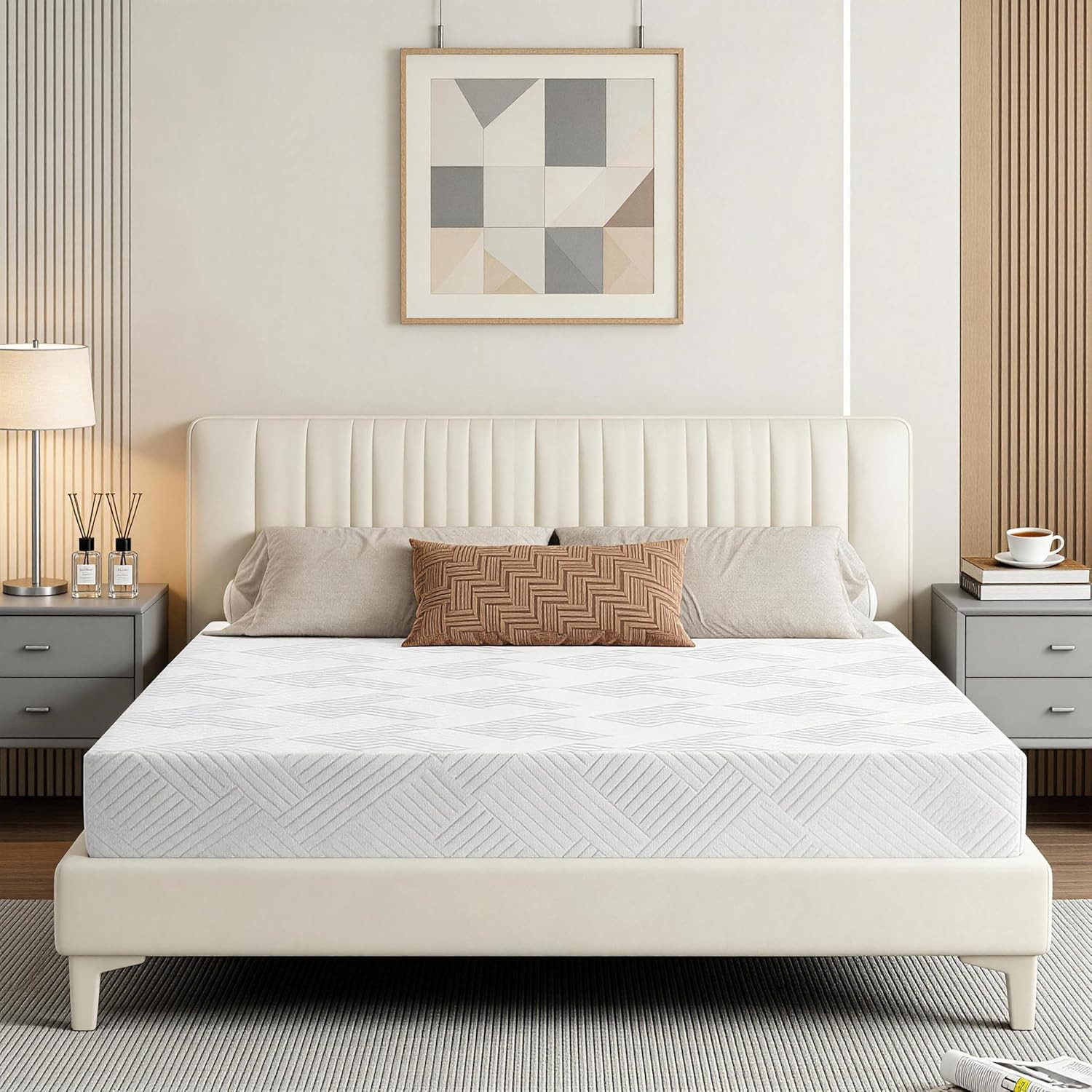 8″ Queen Memory Foam Mattress, Gel Cooling, Medium Firm, CertiPUR-US Certified