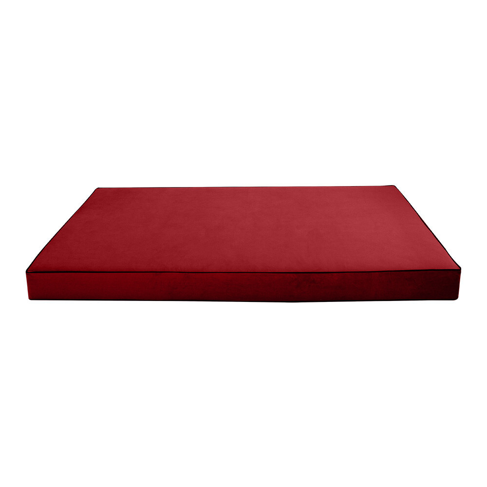 Contrast Pipe 6″ Twin 75x39x6 Velvet Indoor Daybed Mattress |COVER ONLY|-AD369