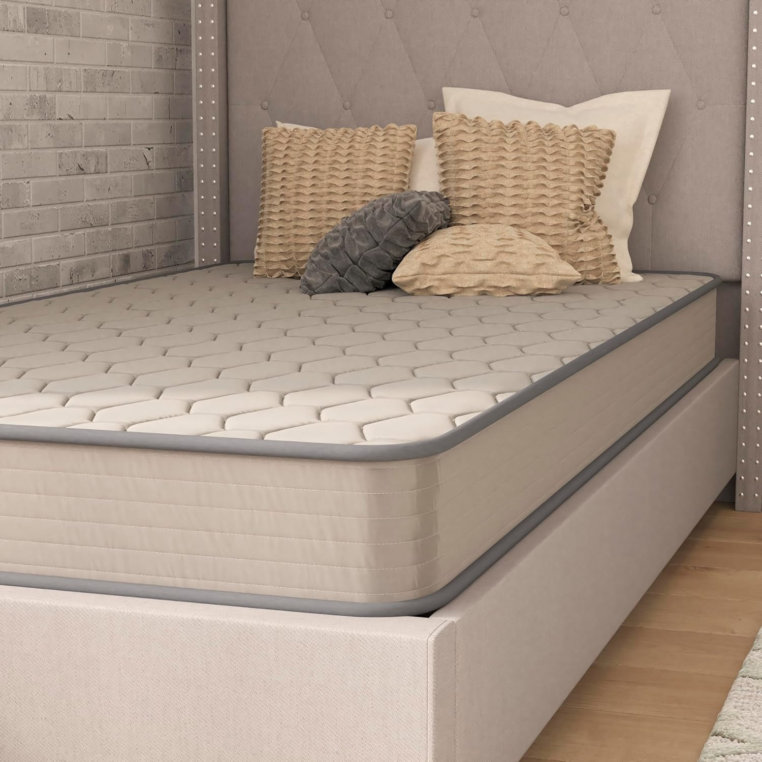 Capri Comfortable Sleep 6″ Hybrid Innerspring and Foam Mattress in a Box, Foam I