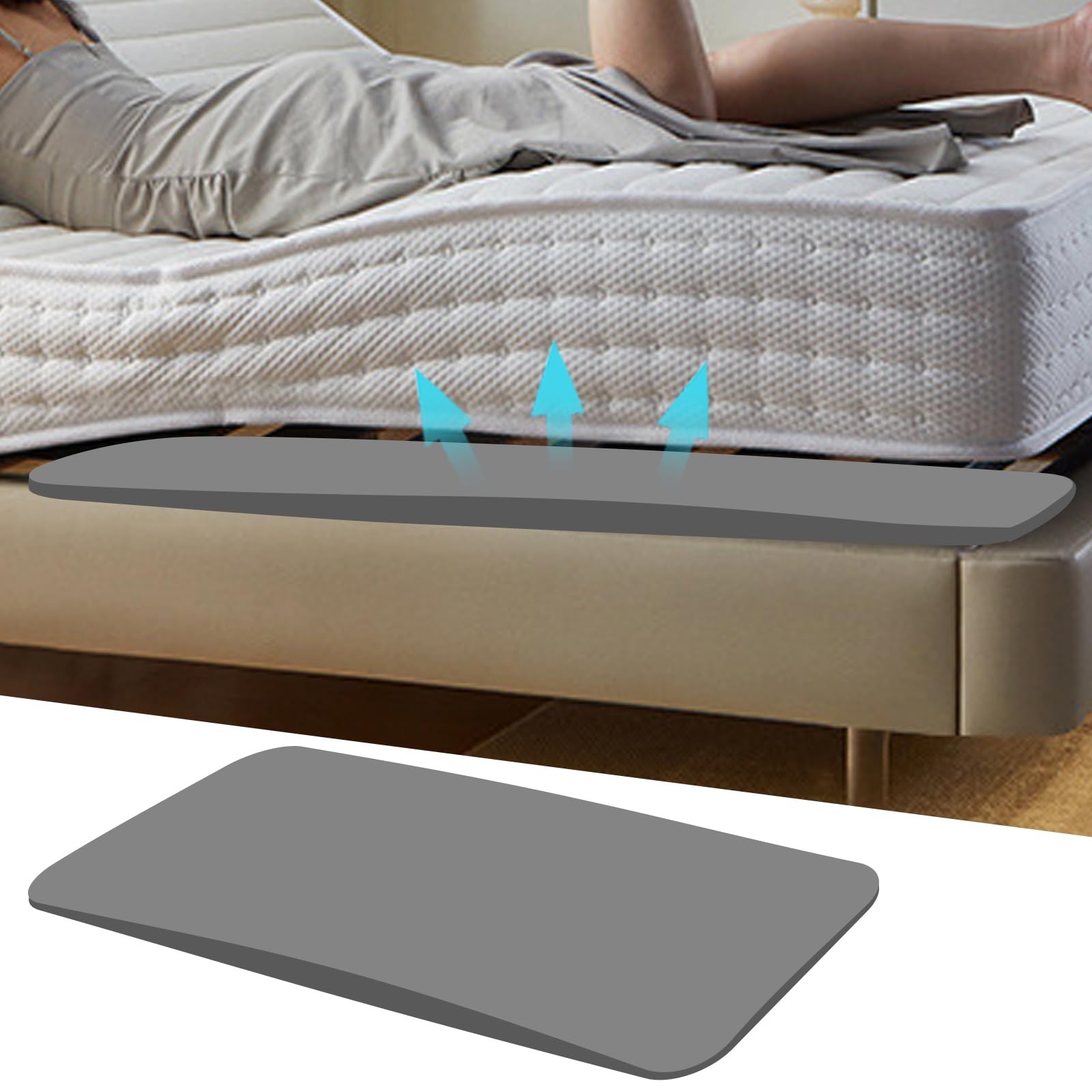 Extra Thick 3″ Sagging Mattress Support, 60″ L High Density Under Mattress Su…