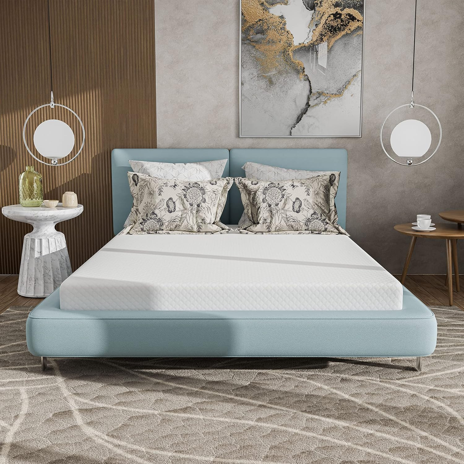Zinne Twin Mattress 6 Inch Gel Memory Foam Mattress for Cool Sleep & Pressure Re
