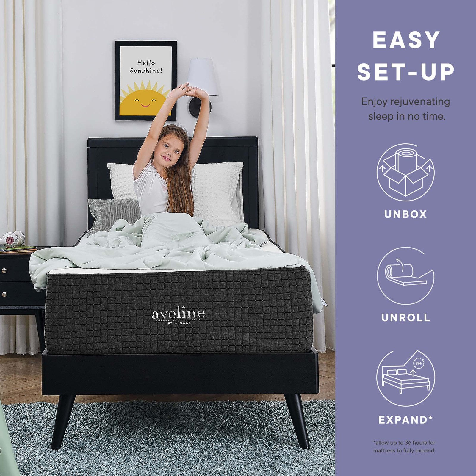 Modway 16” Cooling Gel-Infused Ventilated Memory Foam Twin Mattress