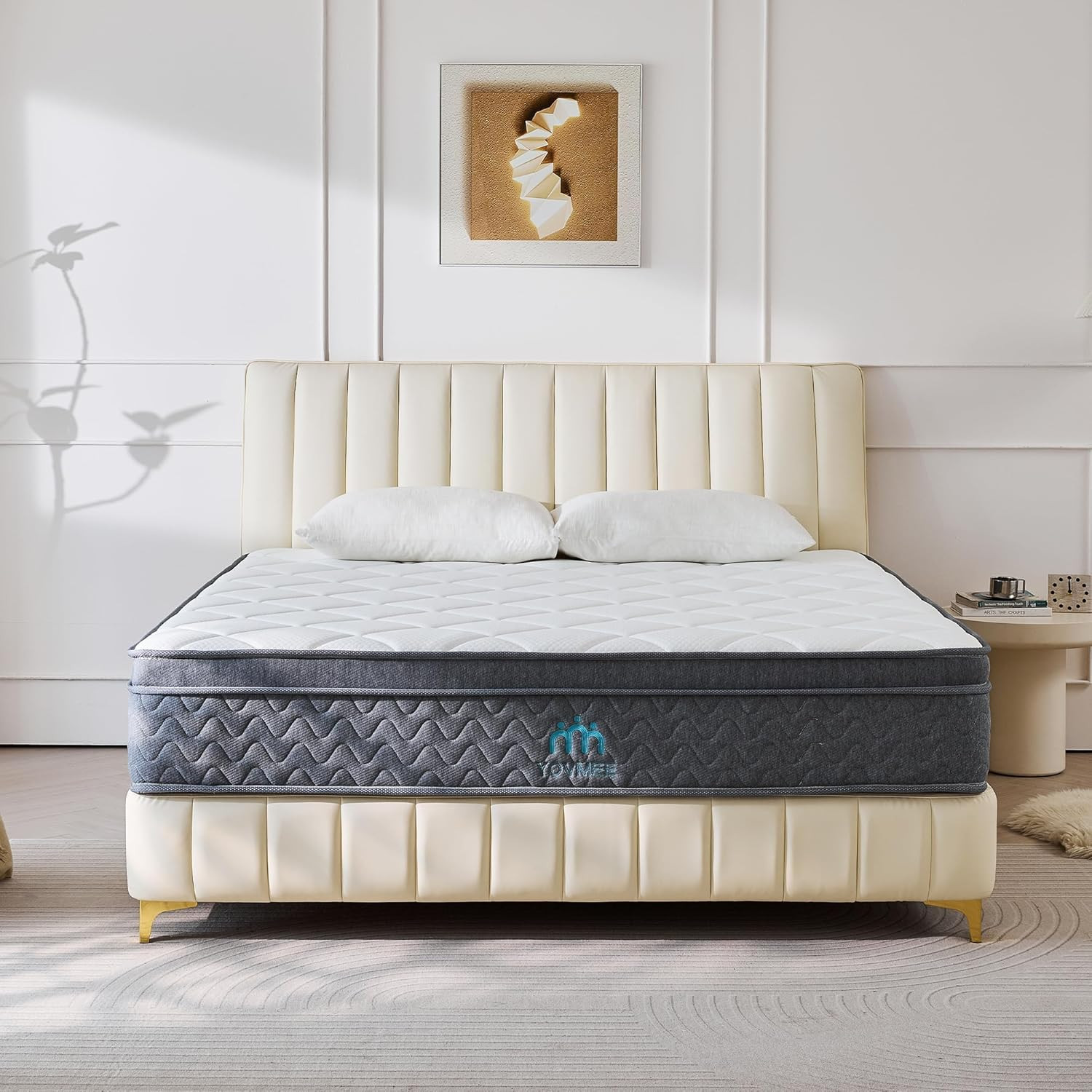 10-Inch Twin Size Gel Memory Foam Hybrid Mattress for Cool Sleep & Comfort