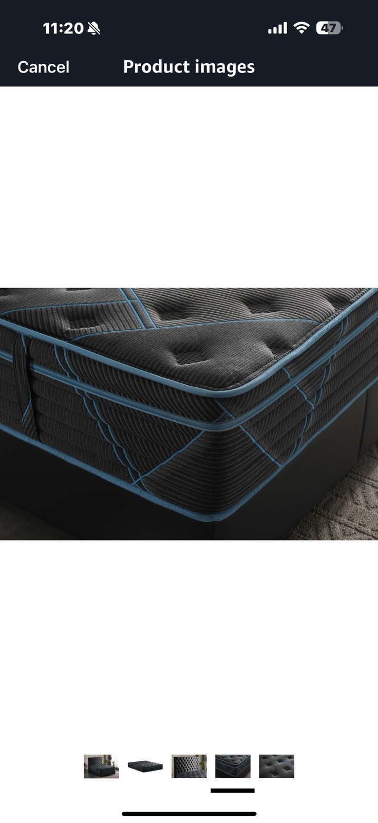 Ottomanson Twin 13″ Luxury Black vBlue Eurotop Mattress – Inspired