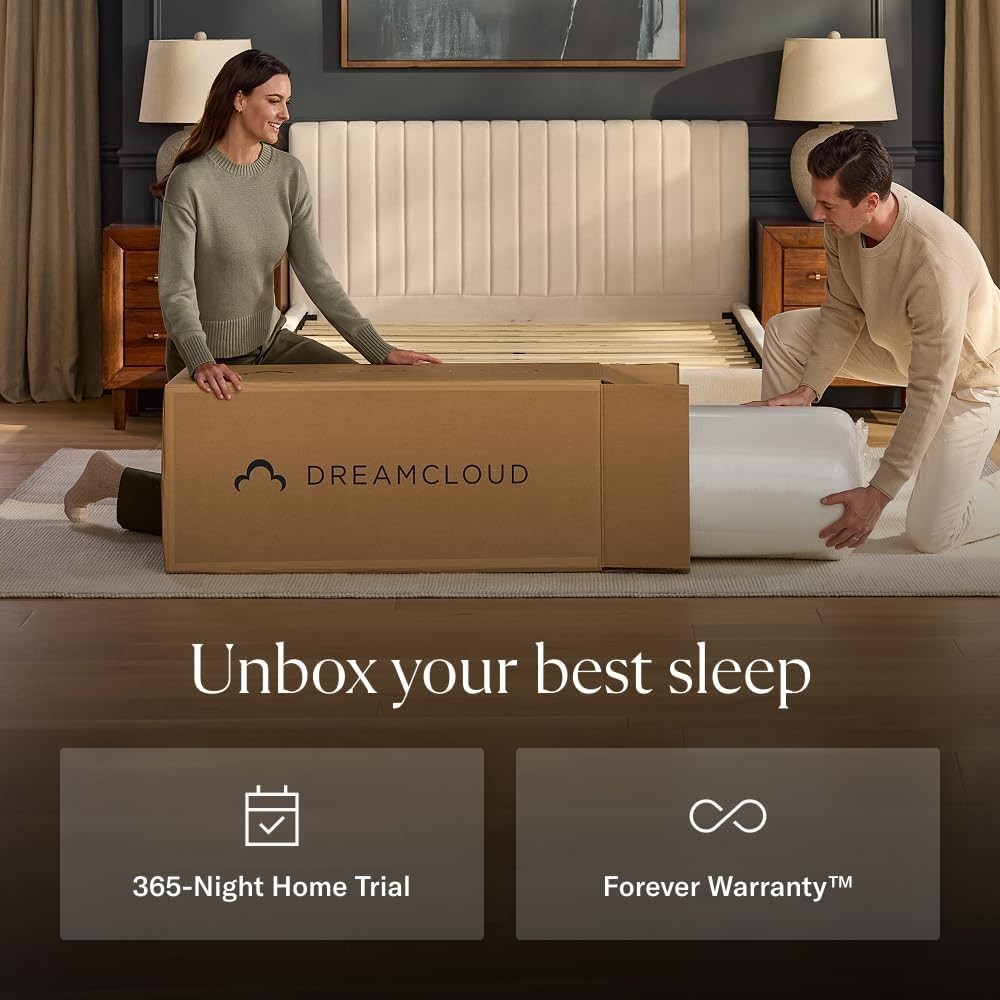 DreamCloud Classic 12″ King Mattress Hybrid Gel Memory Foam