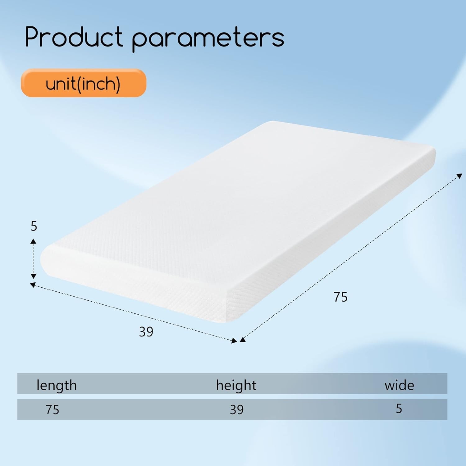 Colchon Twin 5 Pulgadas De Memory Foam Para Adultos Niños Cama Baratas En Oferta