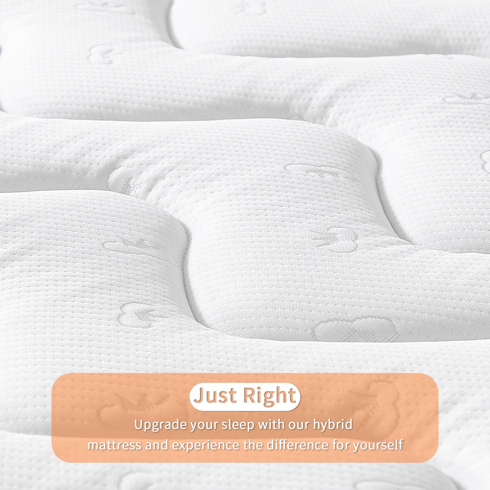 OUUI 10″ 12″ Hybrid Mattress Medium Firm Memory Foam Mattresses In A Box