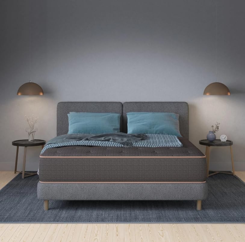 Tommie Copper Luxury Hybrid Mattress | 11″ Firm | Gray | Copper Infused