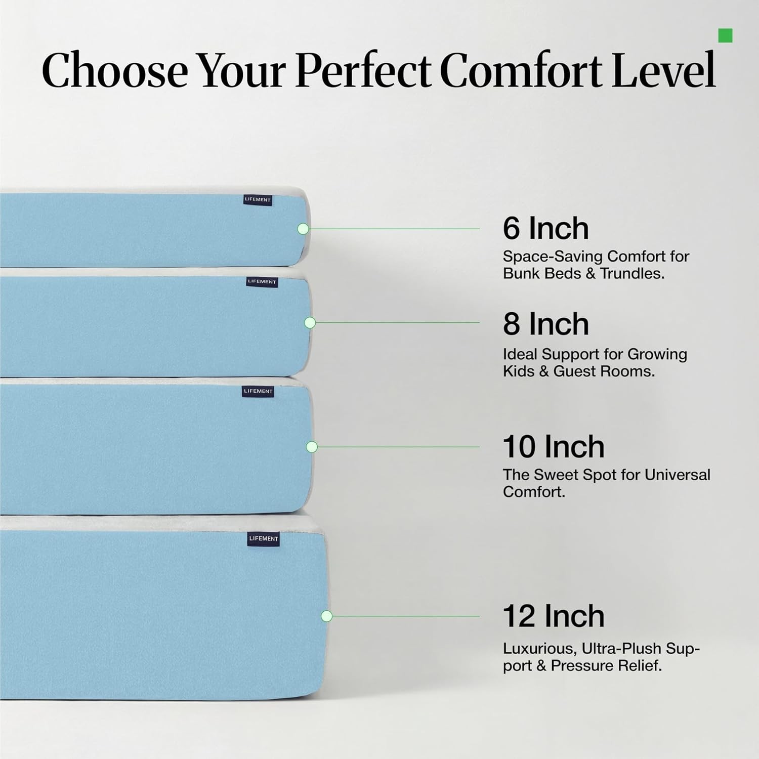 Twin Mattress Kids 6 Inch Twin Bed Mattress Basic Copper Cooling Gel Memory Foam