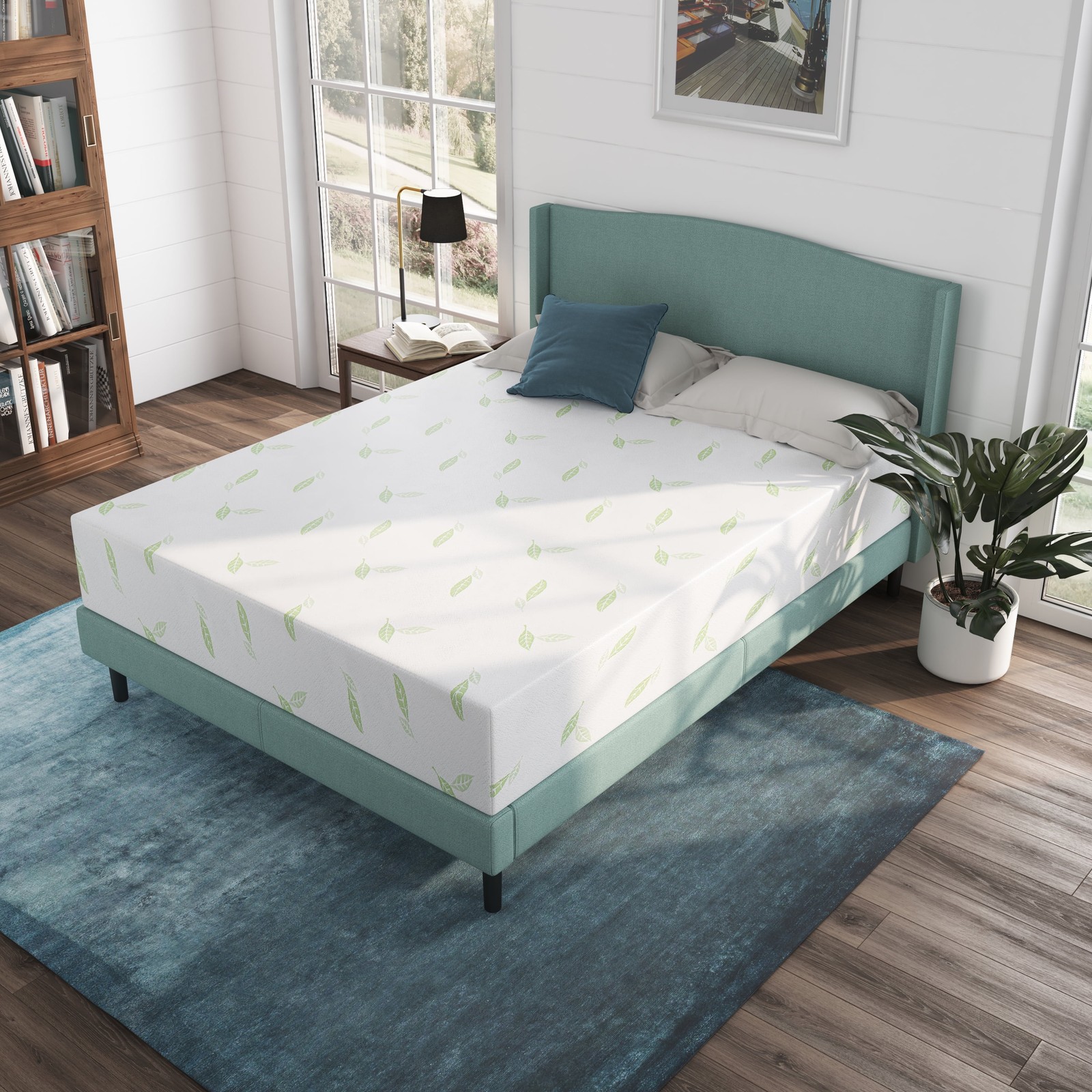 6″ 8″ 10″ 12″ Green Tea Infused Memory Foam Mattress Twin, Full, Queen, King