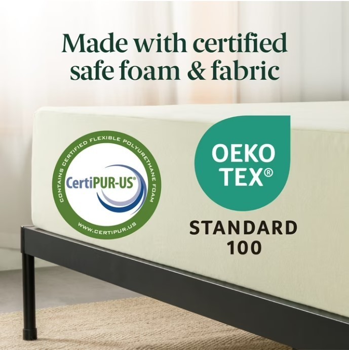 Zinus Gel Airflow 6″ Memory Foam Mattress Twin Tight Top CertiPUR-US