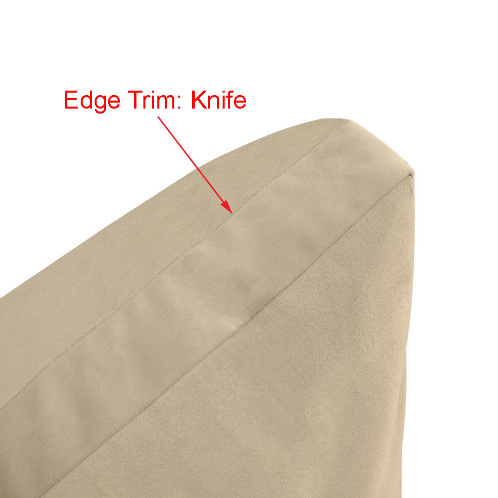 Knife Edge 8″ Twin-XL 80x39x8 Velvet Indoor Daybed Mattress |COVER ONLY|-AD350