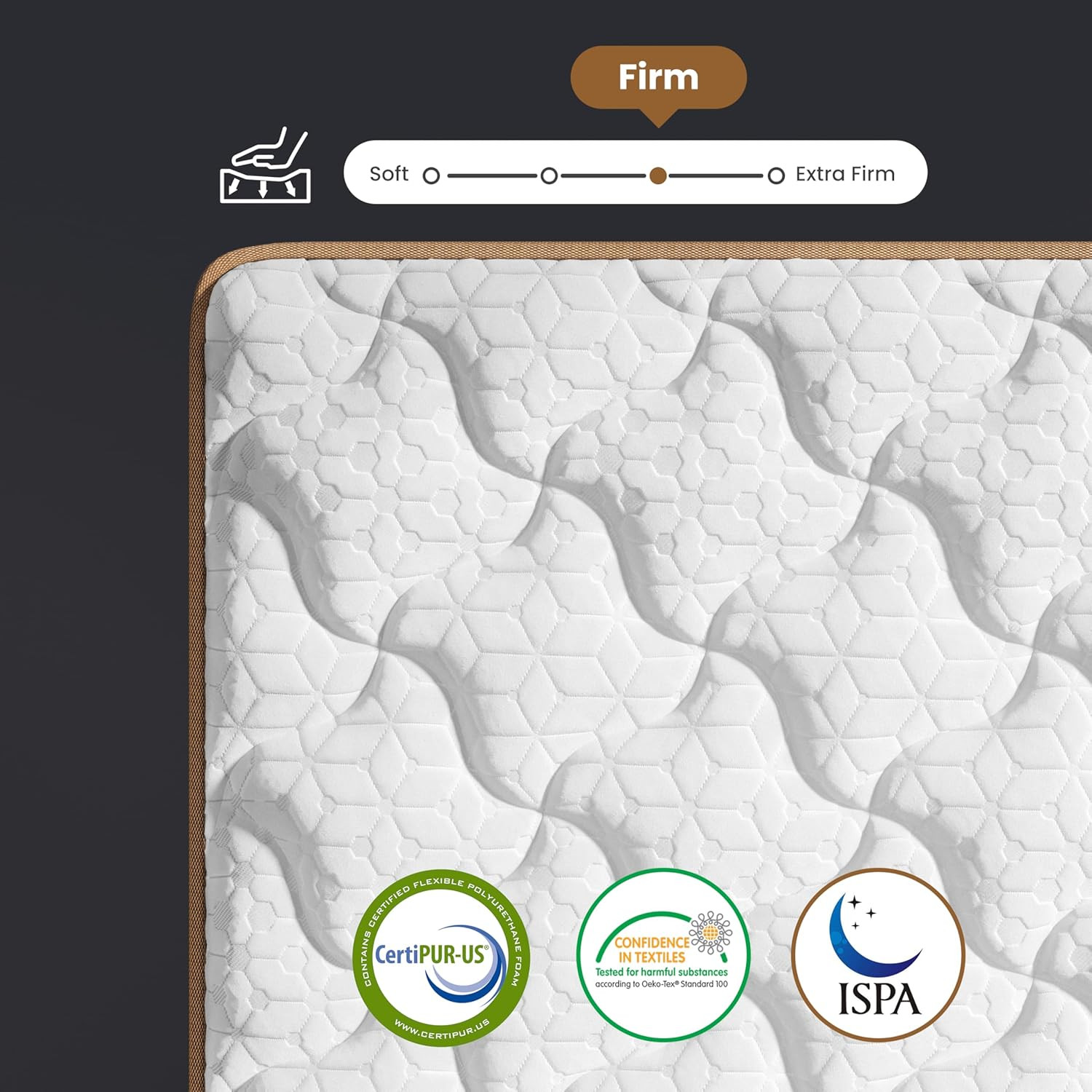 Firm Twin Size 12 Inch Hotel Hybrid Single Mattress in a Box, Individual Pocket