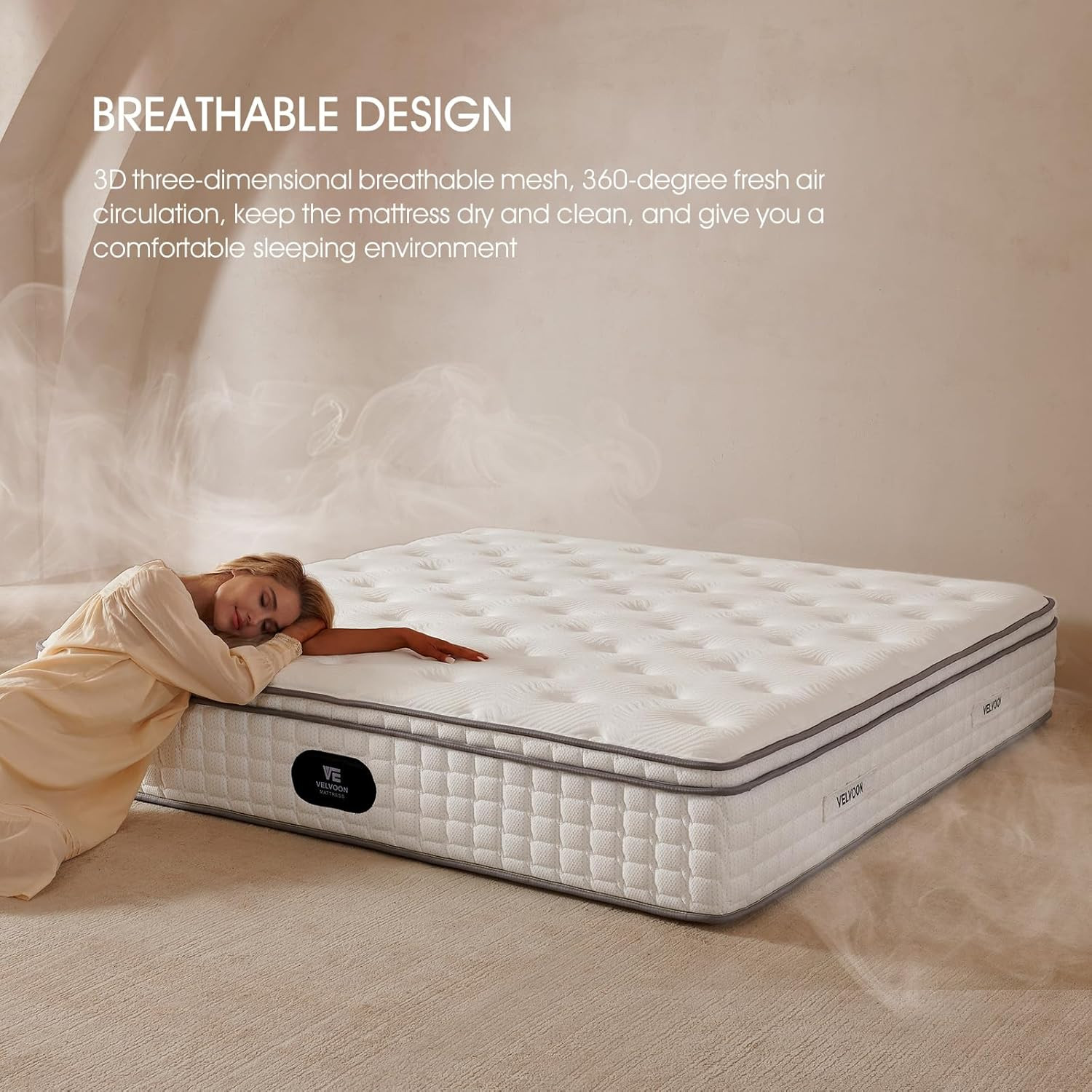 Queen Mattress,12 Inch Cooling Gel Memory Foam Mattress,Cool Sleep,Pressure Reli