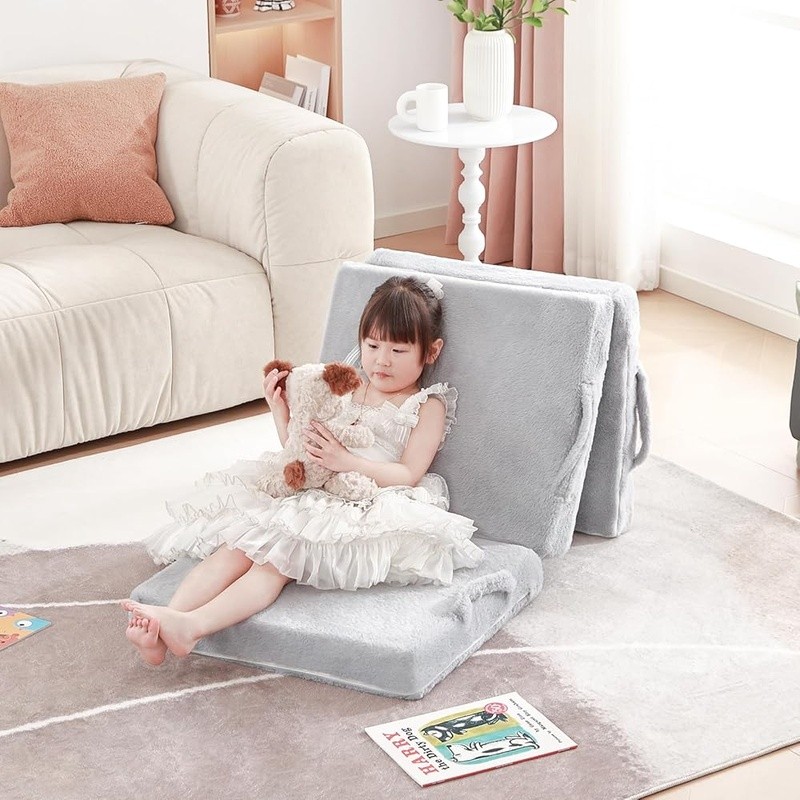 Children’s Folding Sofa Bed Portable Trifold Mattress Kids Easy Storage New