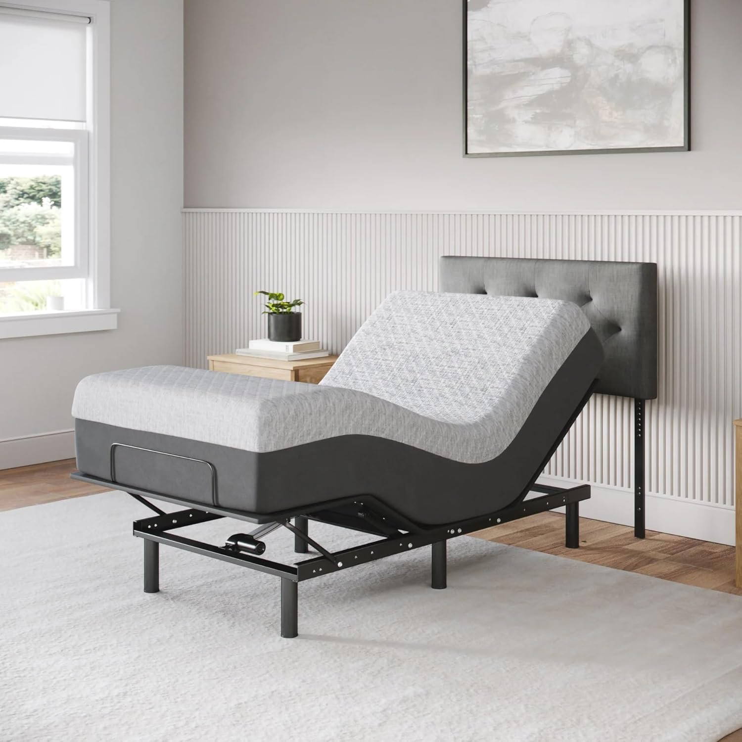 Celestial Aurora Twin XL Adjustable Bed & 8″ Gel Memory Foam Mattress Set