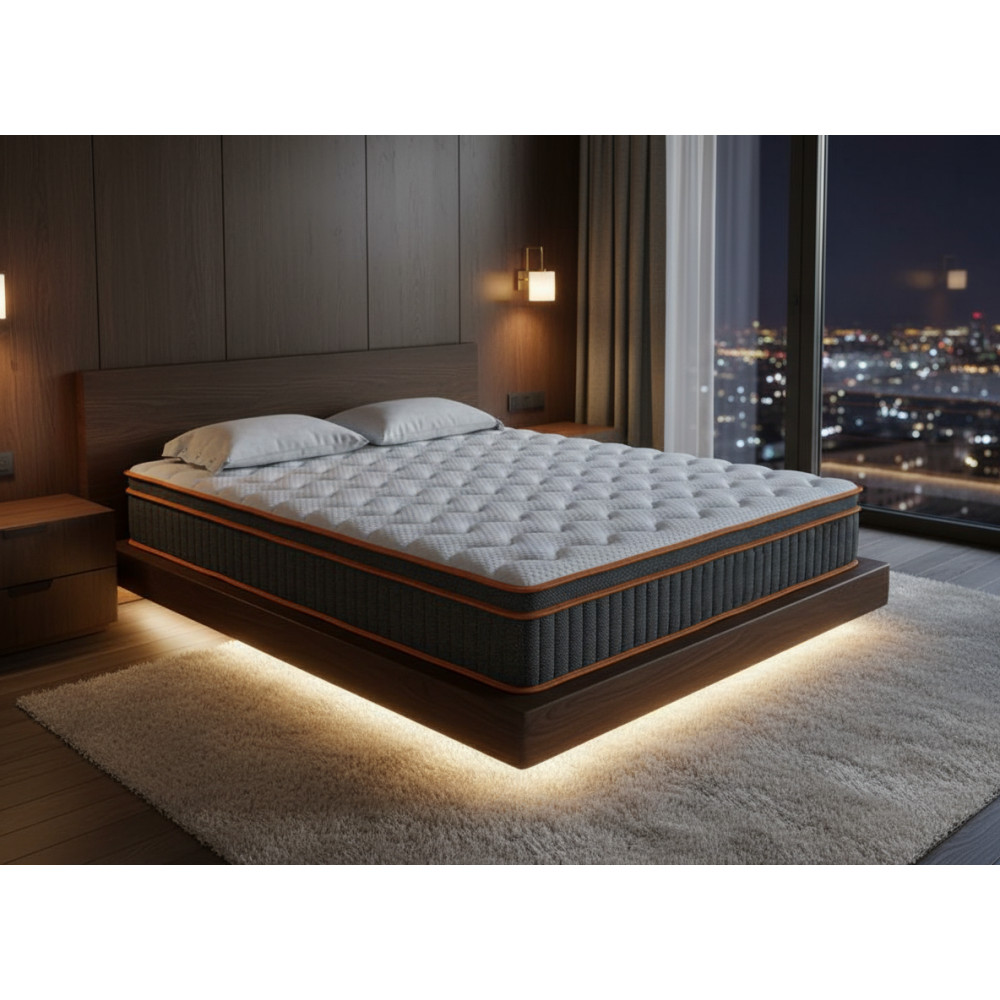 Full Size 12 Inch Mattress Memory Foam Pocket Springs Support Comfortable Sleep